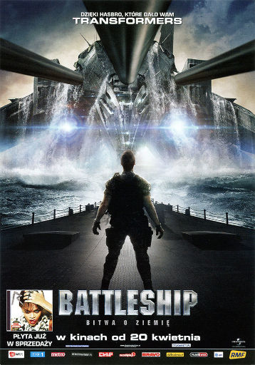 Przód ulotki filmu 'Battleship: Bitwa O Ziemię'