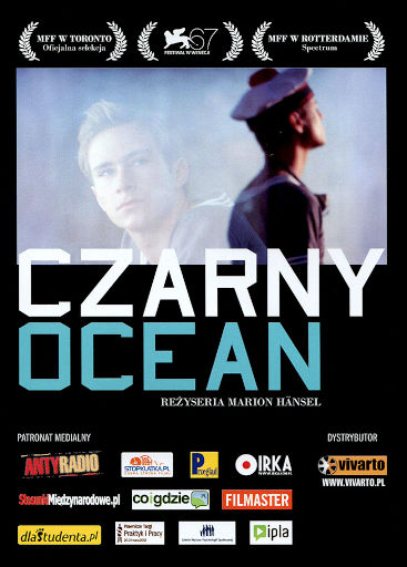 Przód ulotki filmu 'Czarny Ocean'