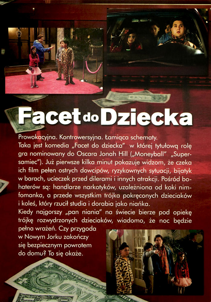 Ulotka filmu 'Facet Do Dziecka (tył)'