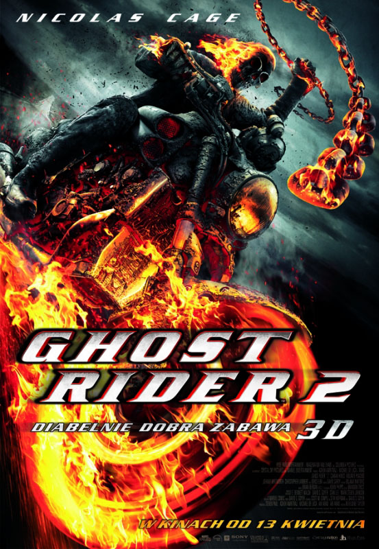 Polski plakat filmu 'Ghost Rider 2'