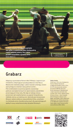 Tył ulotki filmu 'Grabarz'