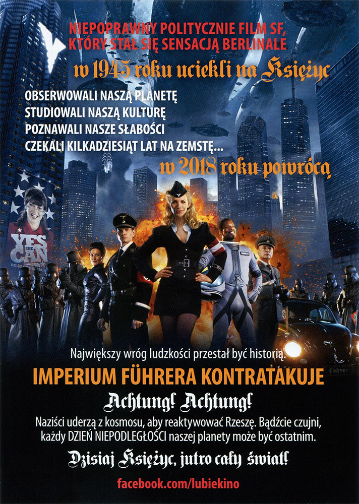 Ulotka filmu 'Iron Sky (tył)'