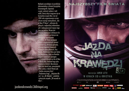 Przód ulotki filmu 'Jazda Na Krawędzi'
