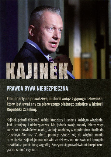 Tył ulotki filmu 'Kajínek'