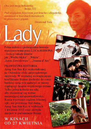 Tył ulotki filmu 'Lady'