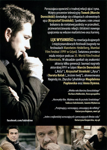 Tył ulotki filmu 'Lęk Wysokości'