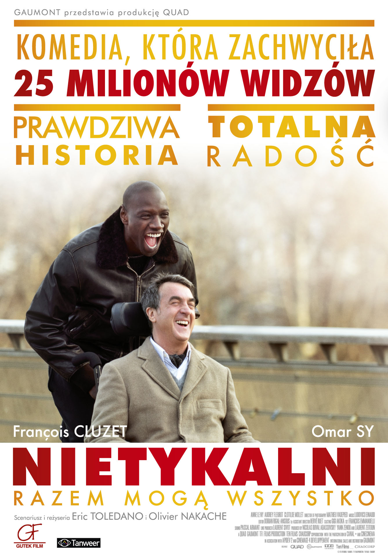 Polski plakat filmu 'Nietykalni'