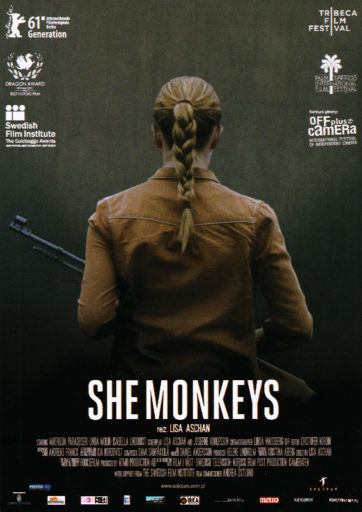 Przód ulotki filmu 'She Monkeys'