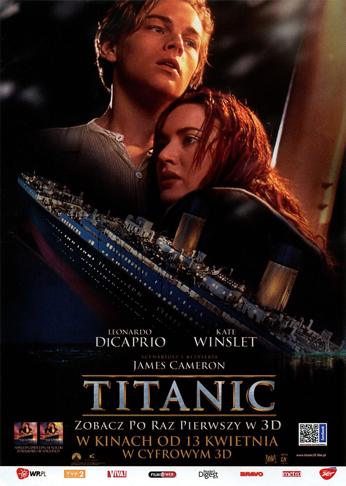 Ulotka filmu 'Titanic 3D (przód)'