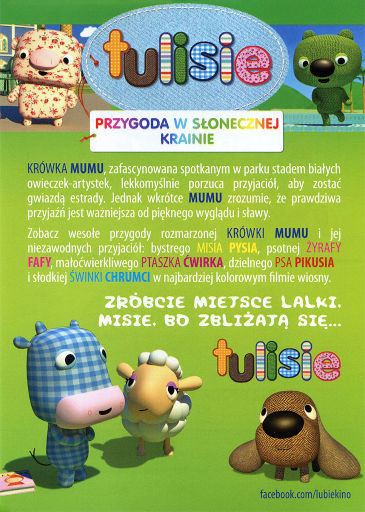 Tył ulotki filmu 'Tulisie. Przygoda W Słonecznej Krainie'