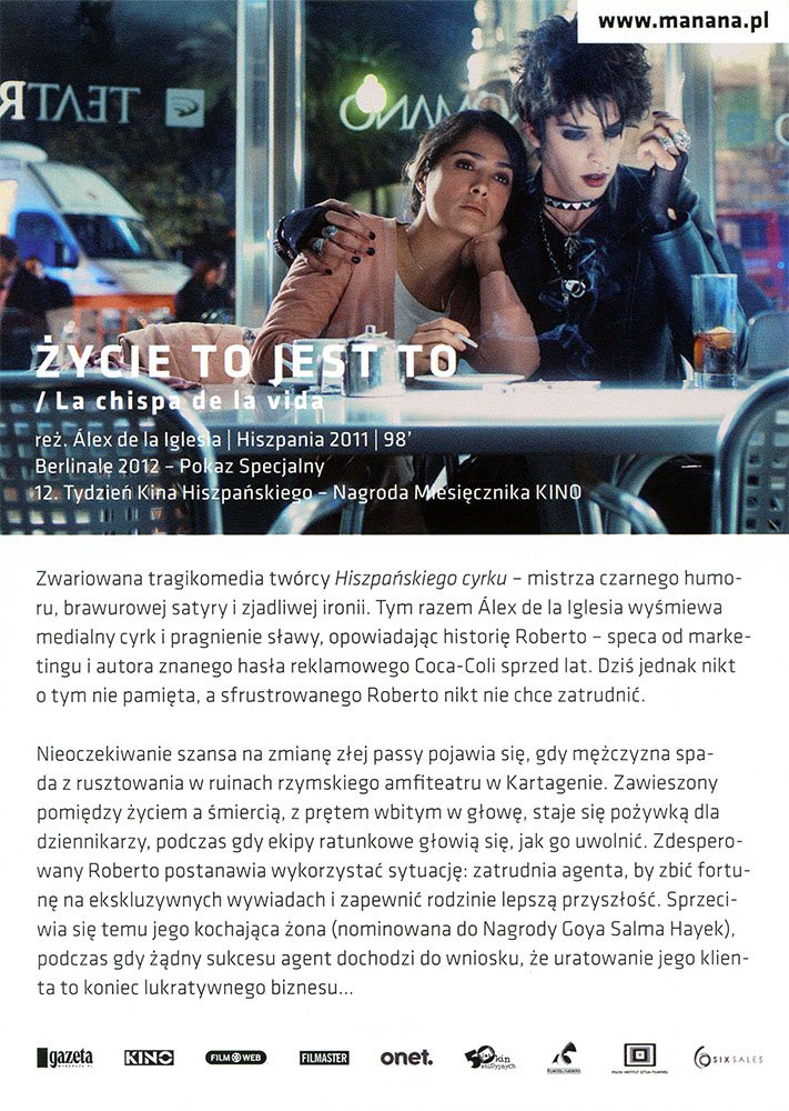 Ulotka filmu 'Życie To Jest To (tył)'
