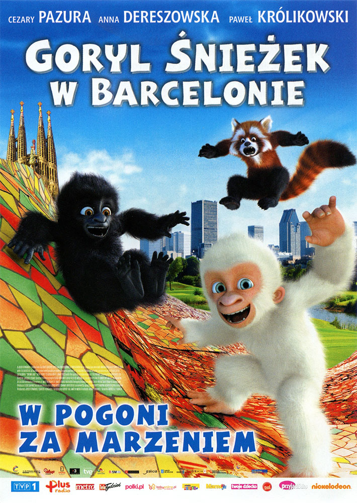 Ulotka filmu 'Goryl Śnieżek W Barcelonie (przód)'