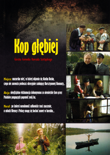 Tył ulotki filmu 'Kop Głębiej'