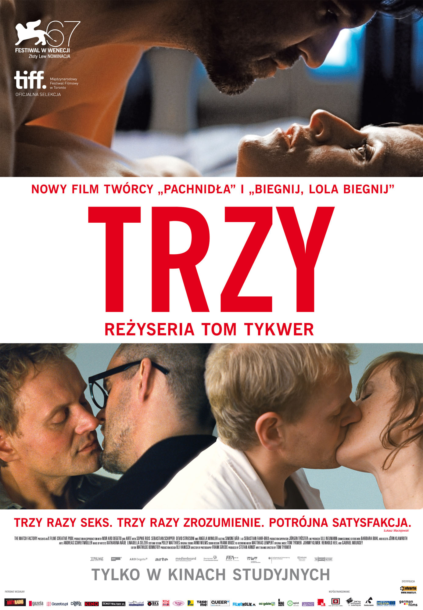 Polski plakat filmu 'Trzy'