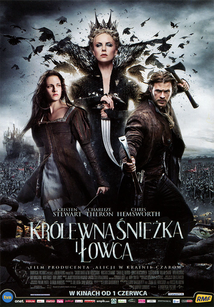 Ulotka filmu 'Królewna Śnieżka i Łowca (przód)'