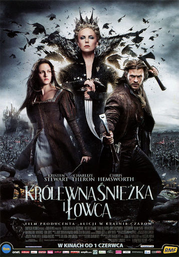 Przód ulotki filmu 'Królewna Śnieżka i Łowca'