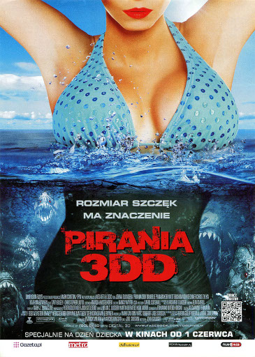 Przód ulotki filmu 'Pirania 3DD'