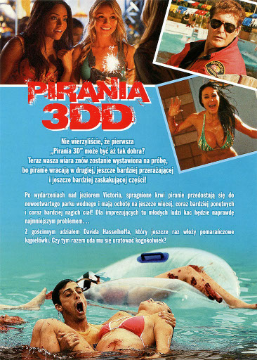 Tył ulotki filmu 'Pirania 3DD'