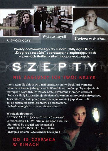 Tył ulotki filmu 'Szepty'