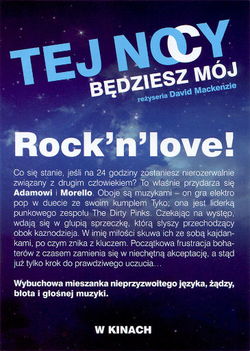 Tył ulotki filmu 'Tej Nocy Będziesz Mój'