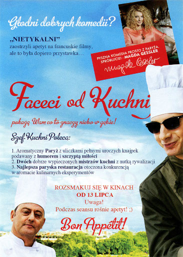 Tył ulotki filmu 'Faceci Od Kuchni'