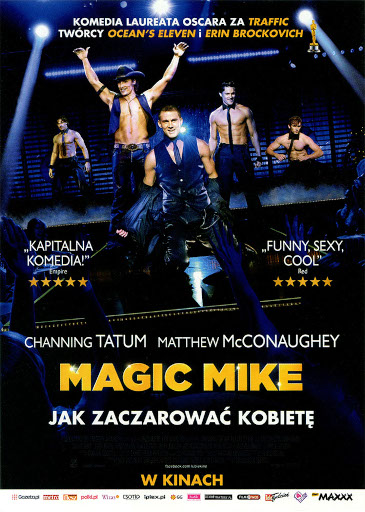 Przód ulotki filmu 'Magic Mike'