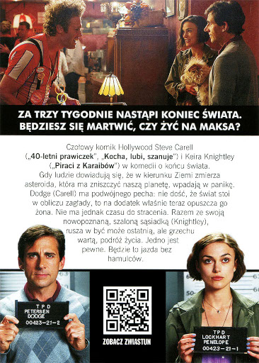 Tył ulotki filmu 'Przyjaciel Do Końca Świata'