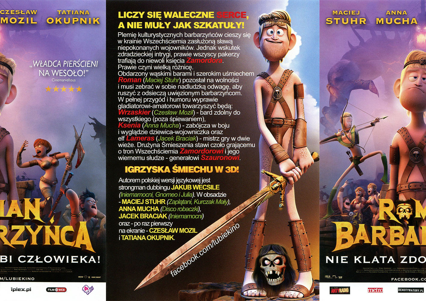 Ulotka filmu 'Roman Barbarzyńca (przód)'
