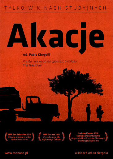 Przód ulotki filmu 'Akacje'