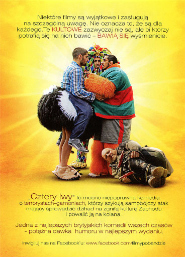 Tył ulotki filmu 'Cztery Lwy'