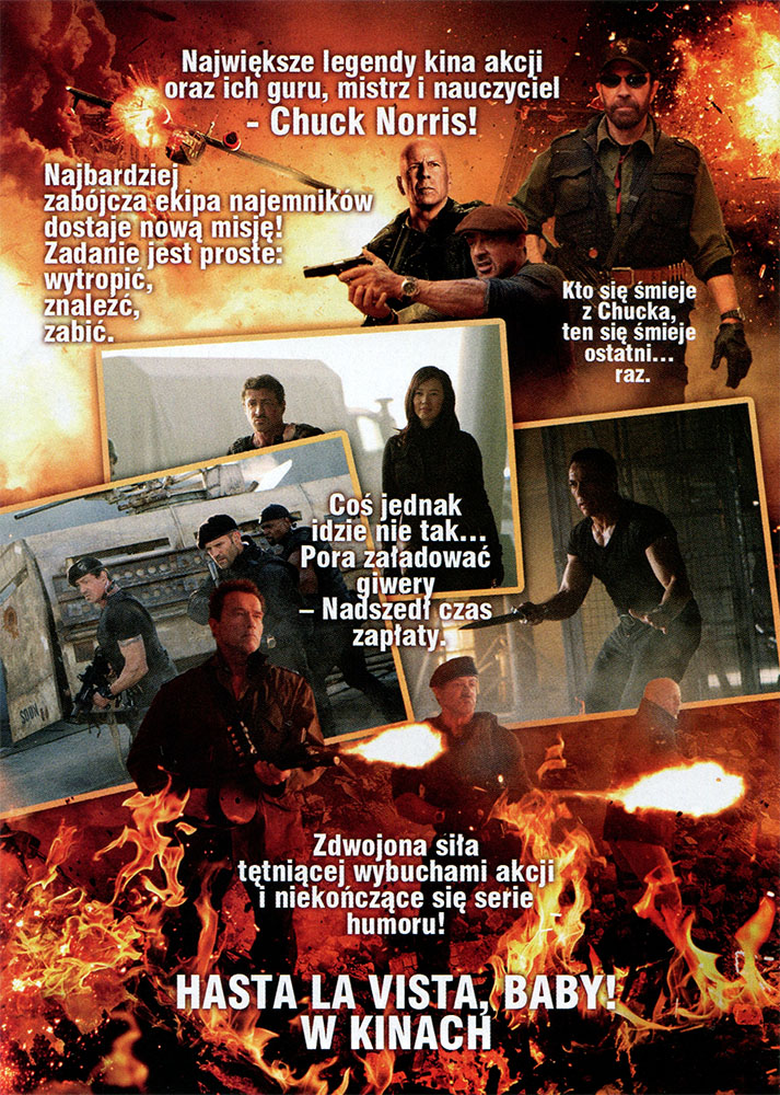 Ulotka filmu 'Niezniszczalni 2 (tył)'