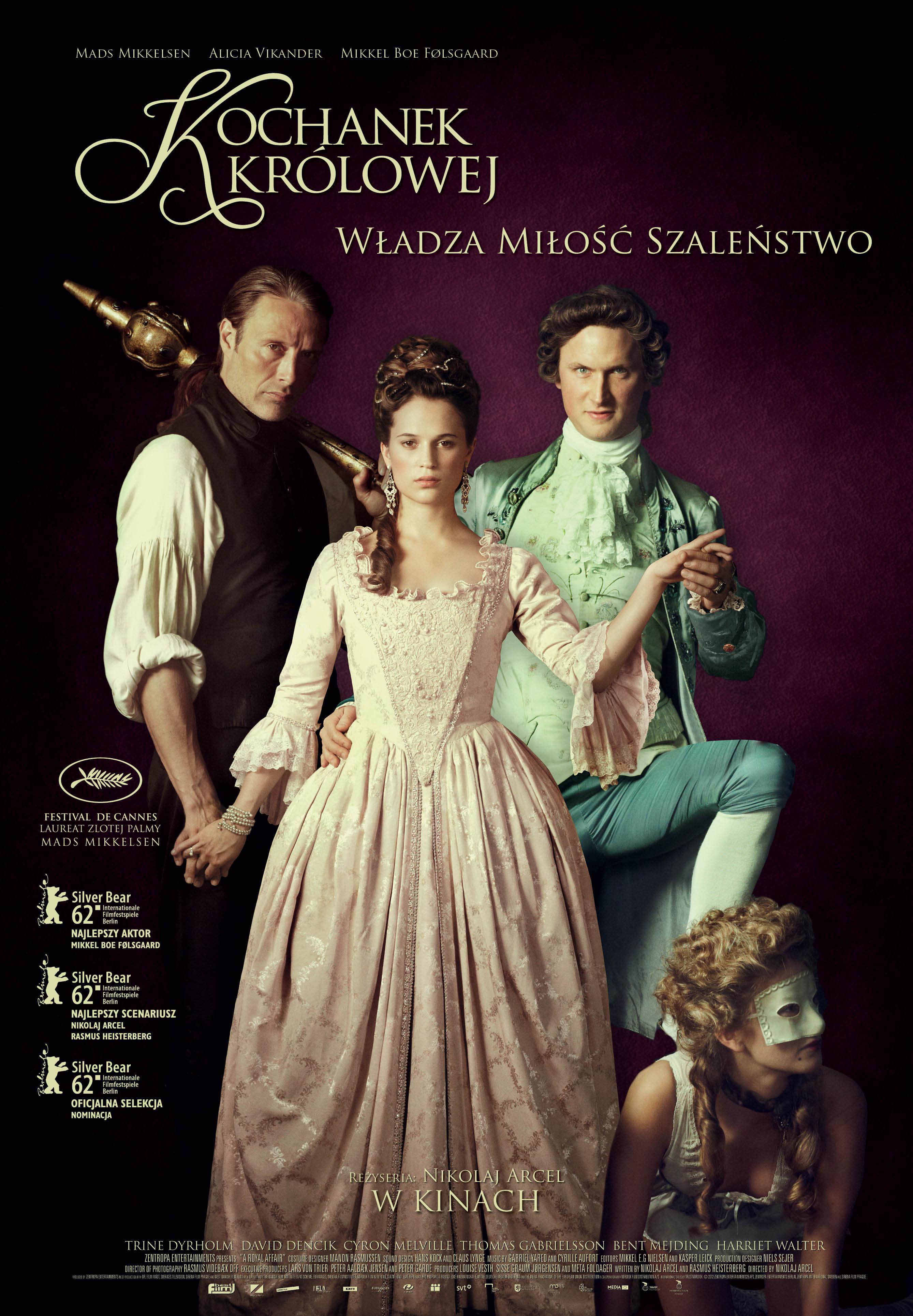 Polski plakat filmu 'Kochanek Królowej'