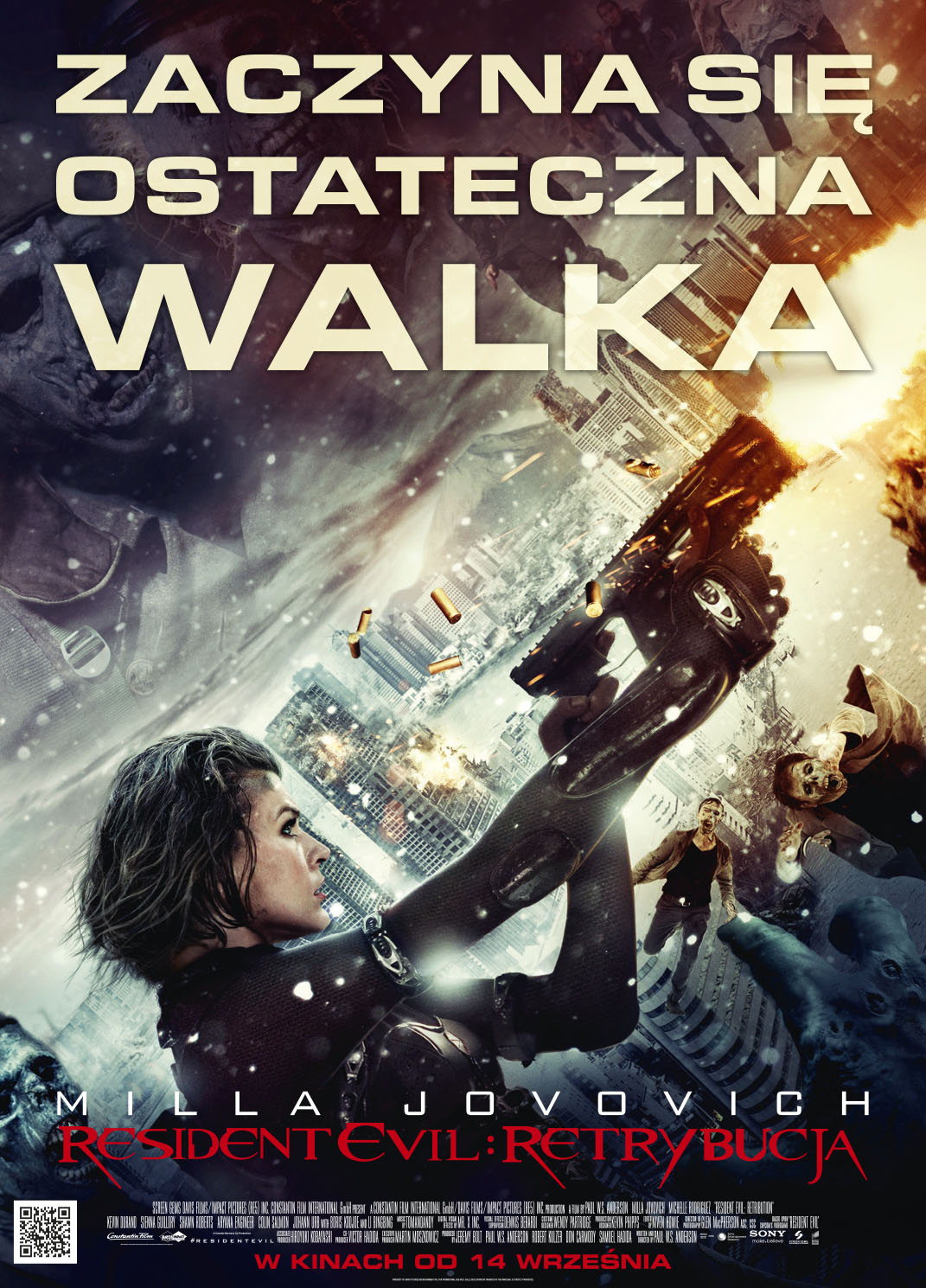 Polski plakat filmu 'Resident Evil: Retrybucja'