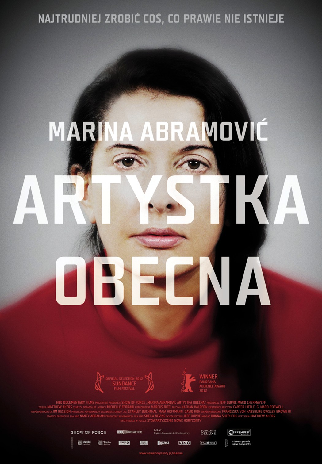 Polski plakat filmu 'Marina Abramović: Artystka Obecna'