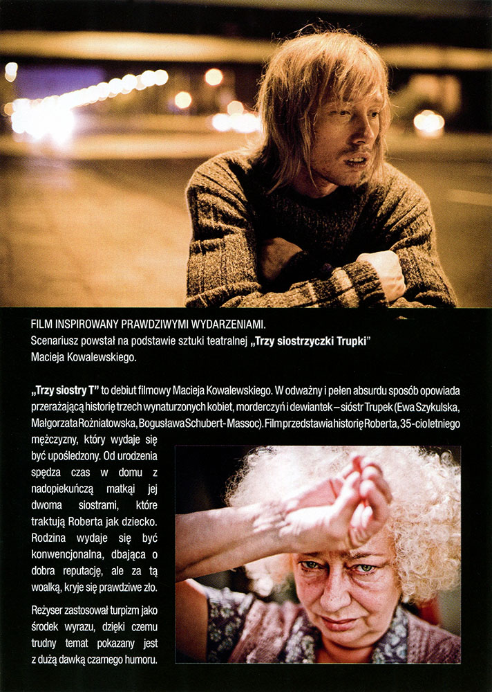Ulotka filmu 'Trzy Siostry T (tył)'