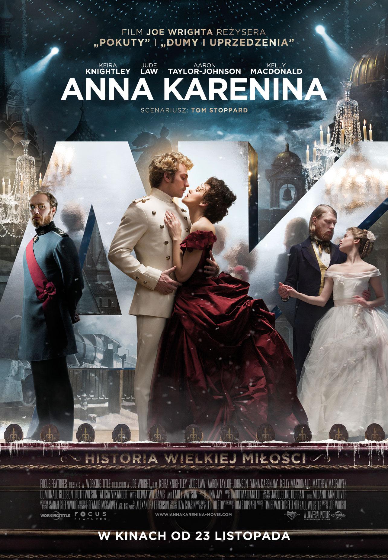 Polski plakat filmu 'Anna Karenina'