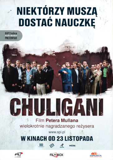 Przód ulotki filmu 'Chuligani'