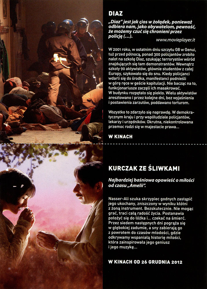 Ulotka filmu 'Diaz (tył)'