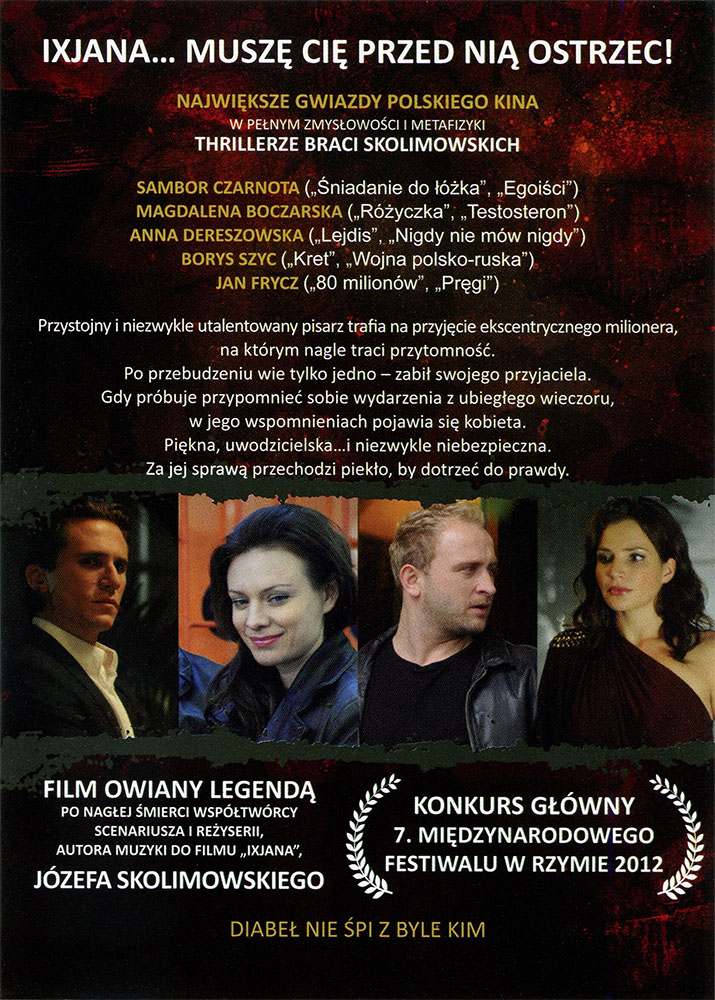Ulotka filmu 'Ixjana (tył)'