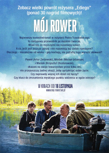 Tył ulotki filmu 'Mój Rower'