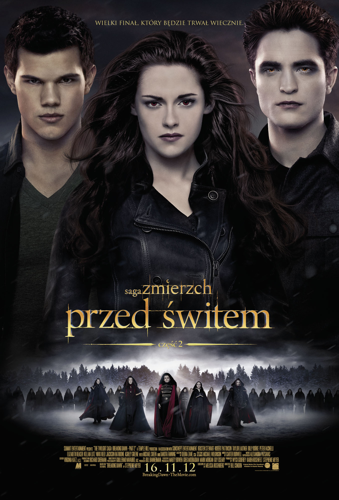 Polski plakat filmu 'Saga Zmierzch: Przed Świtem. Część 2'