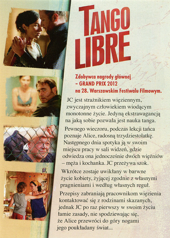 Ulotka filmu 'Tango Libre (tył)'