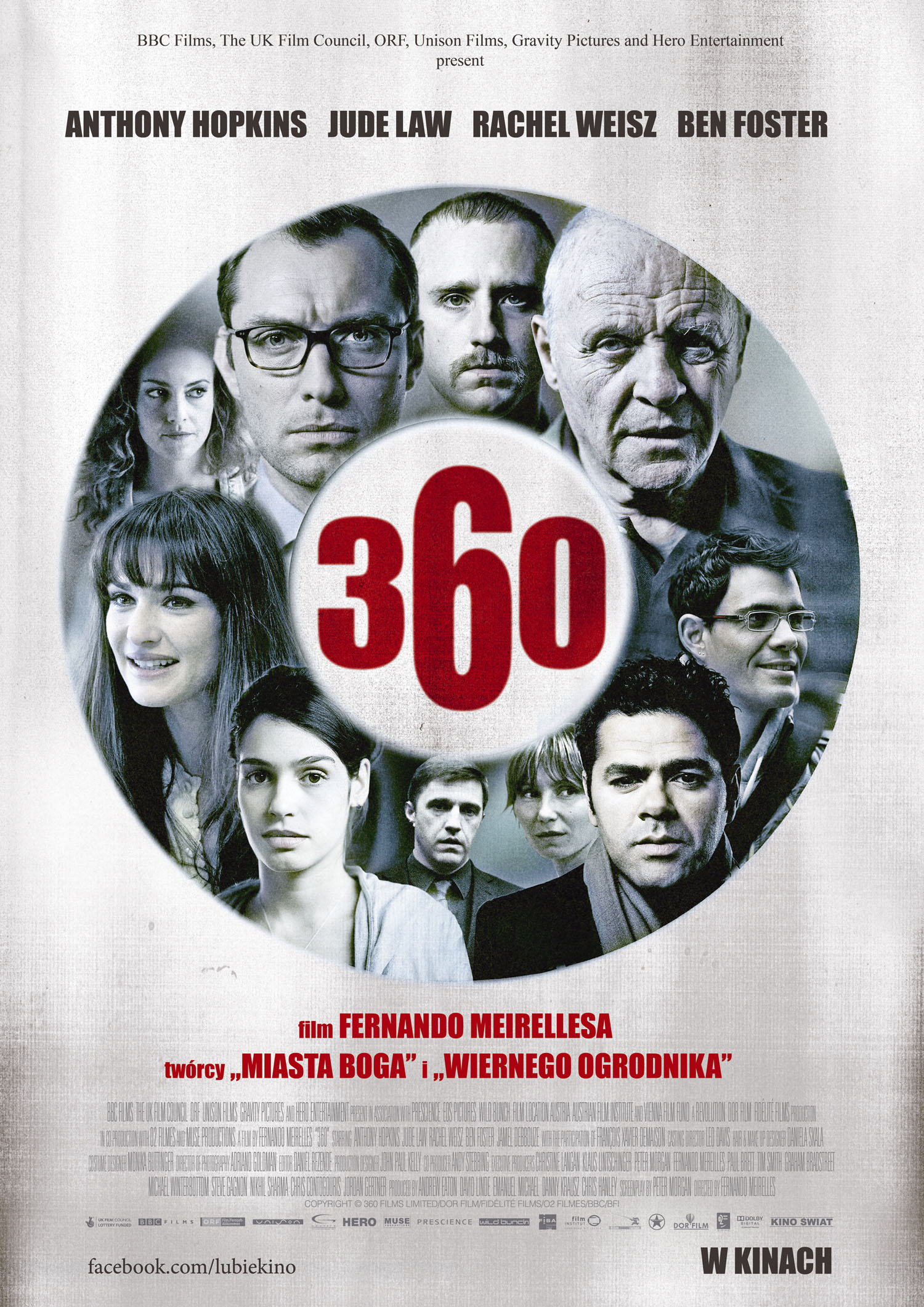 Polski plakat filmu '360. Połączeni'