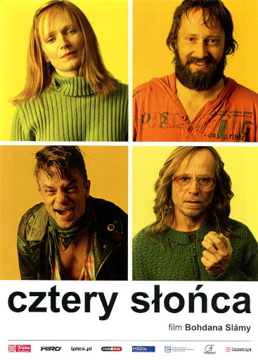 Przód ulotki filmu 'Cztery Słońca'