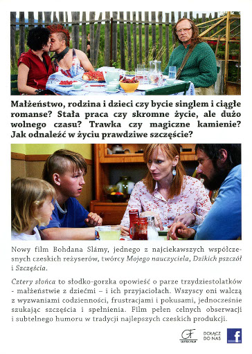 Tył ulotki filmu 'Cztery Słońca'