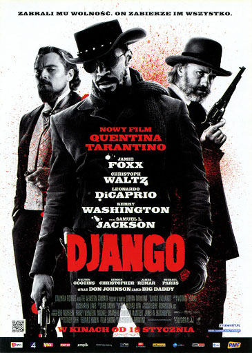 Przód ulotki filmu 'Django'