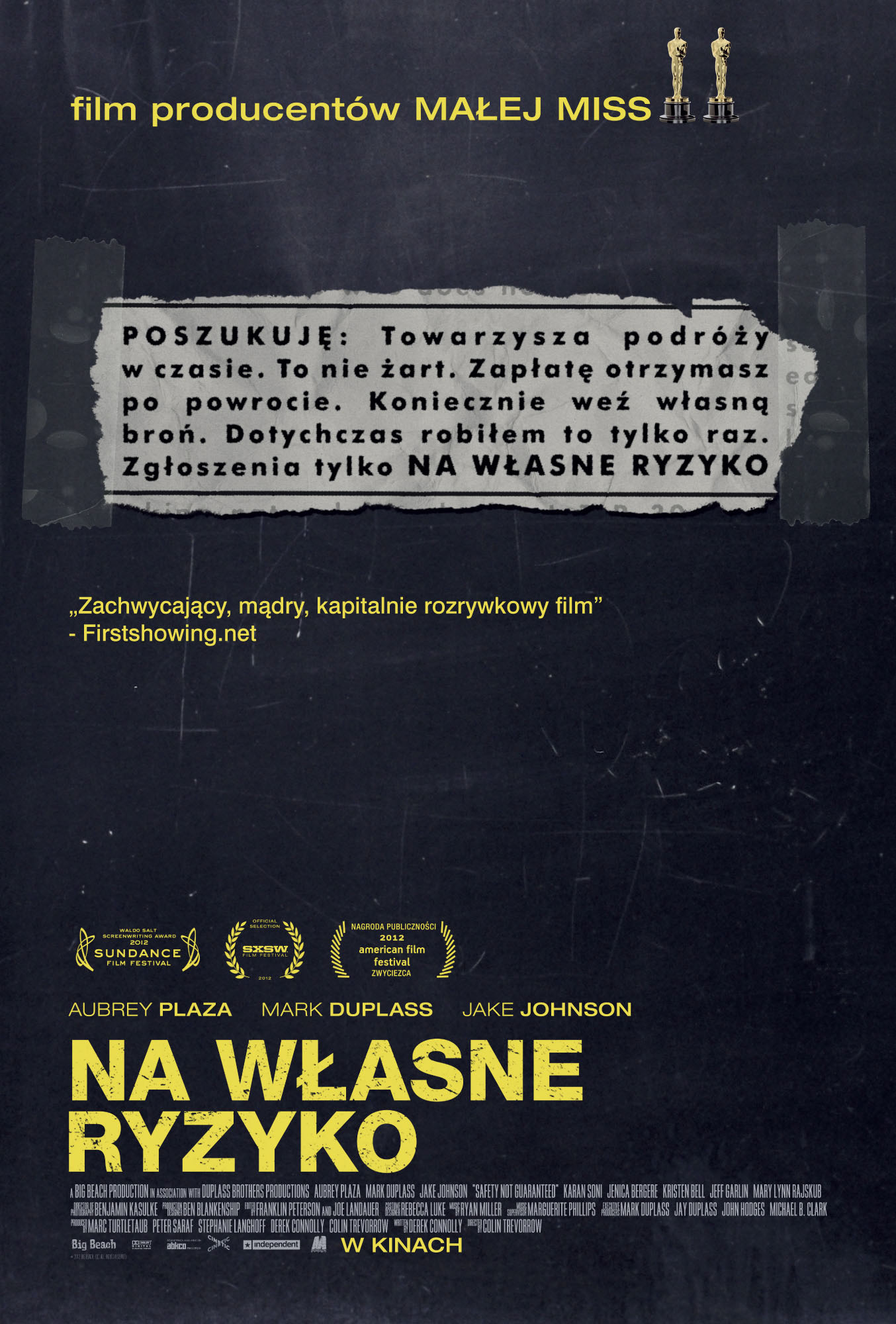 Polski plakat filmu 'Na Własne Ryzyko'