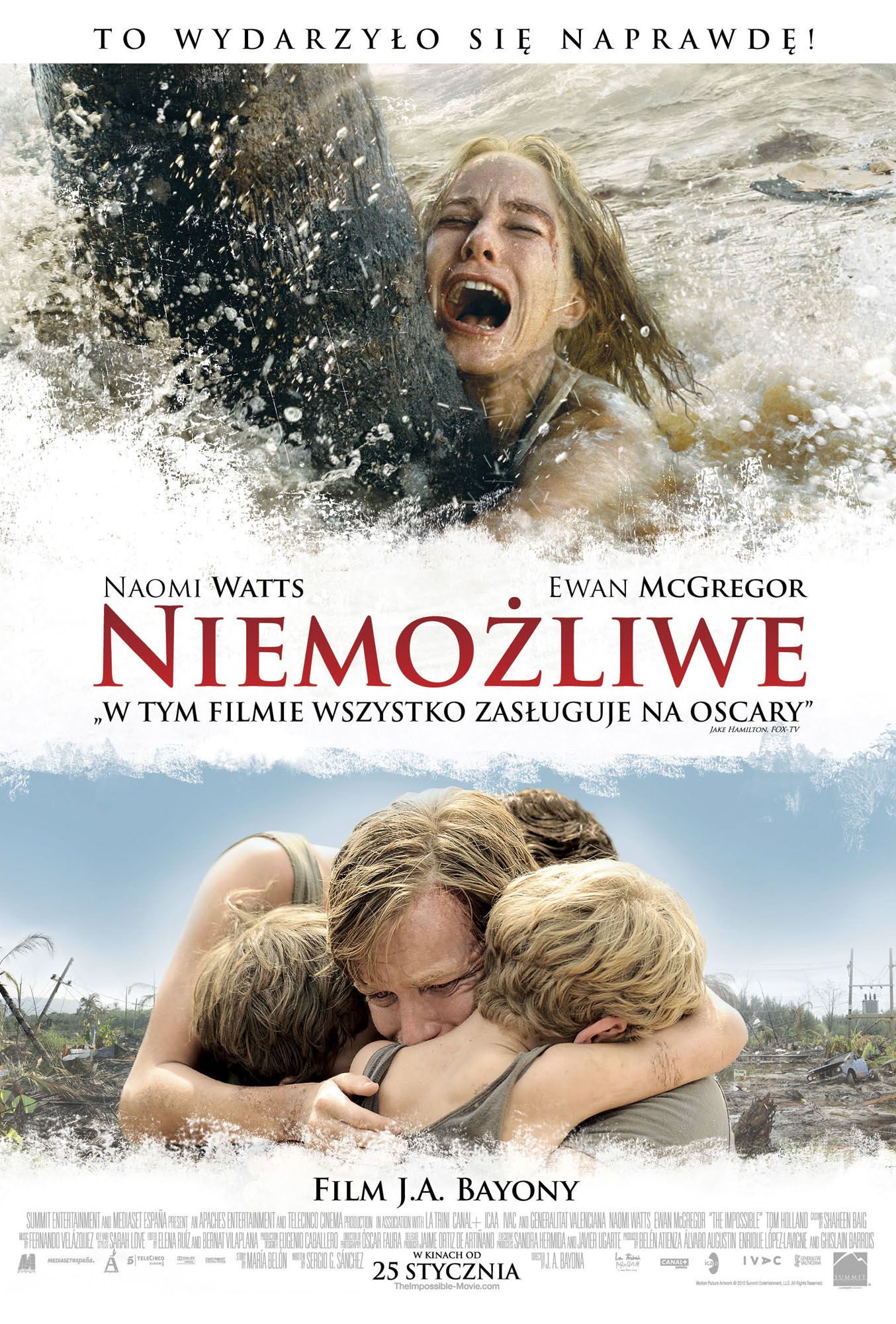 Polski plakat filmu 'Niemożliwe'