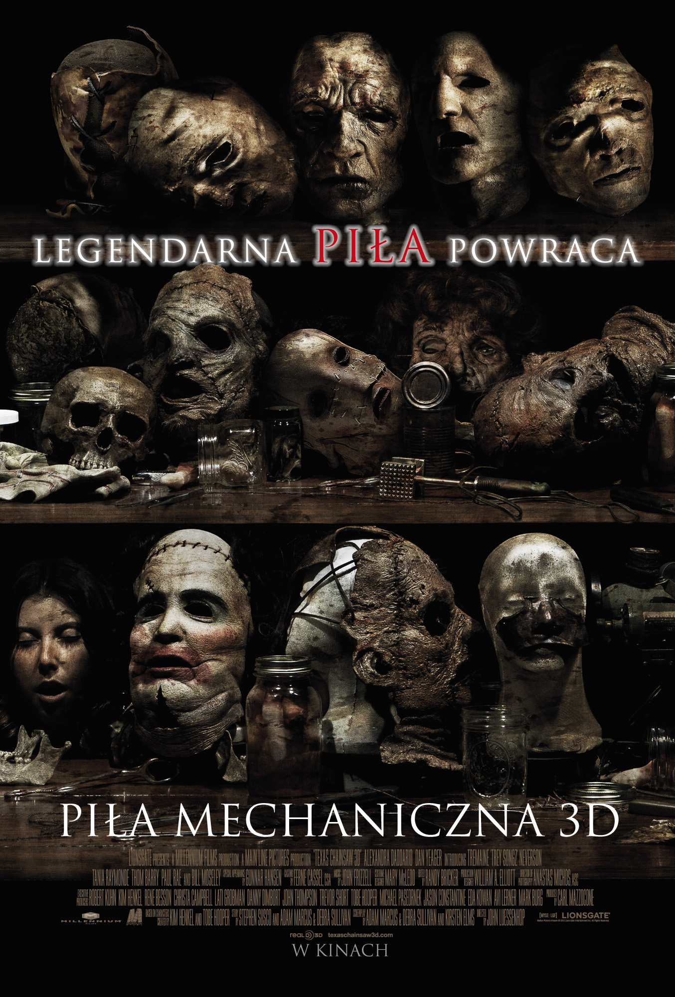 Polski plakat filmu 'Piła Mechaniczna 3D'