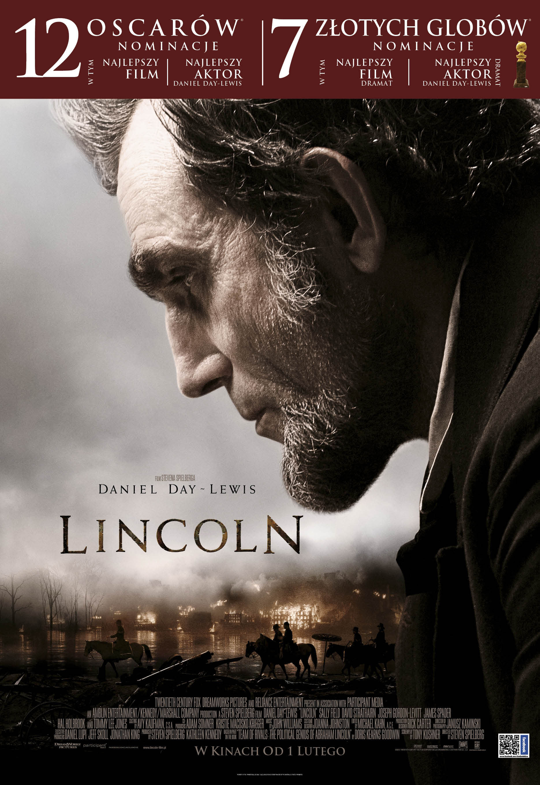 Polski plakat filmu 'Lincoln'